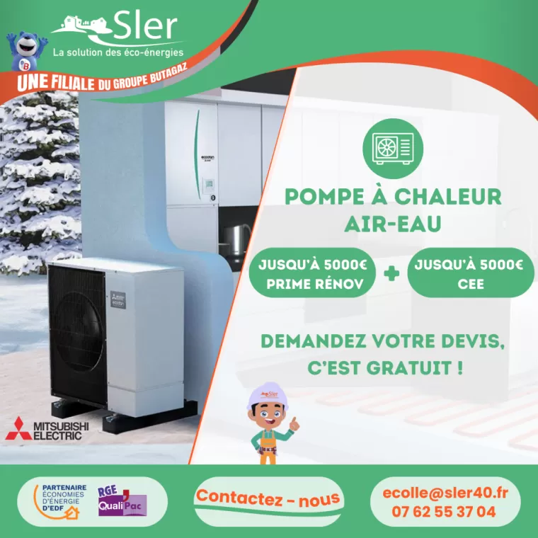 Jusqu'à 10 000€ d'aides sur votre pompe à chaleur !, Les Landes, SLER