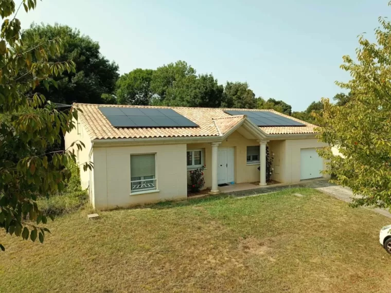 Installation de paneaux photovoltaïque à Floirac, Les Landes, SLER
