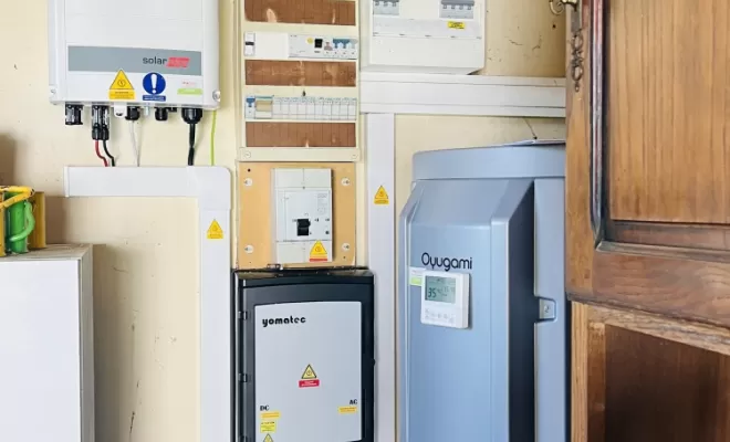 Pose de panneaux photovoltaïques à Riscle, Les Landes, SLER