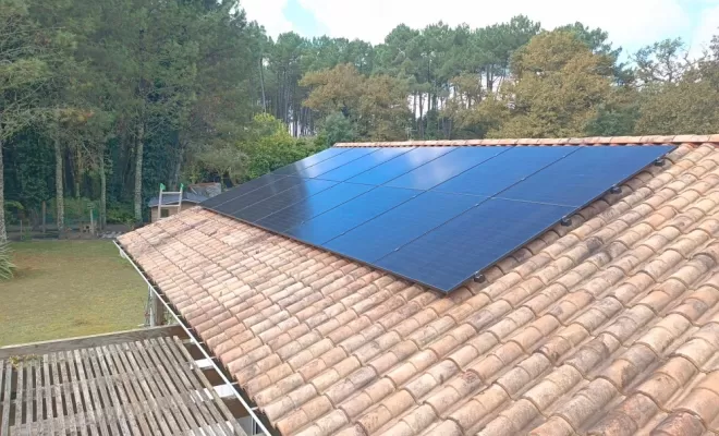 Installation de panneaux photovoltaïques à Herm, Les Landes, SLER