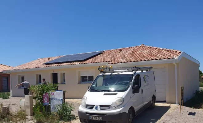 Pose de panneaux solaires, Les Landes, SLER