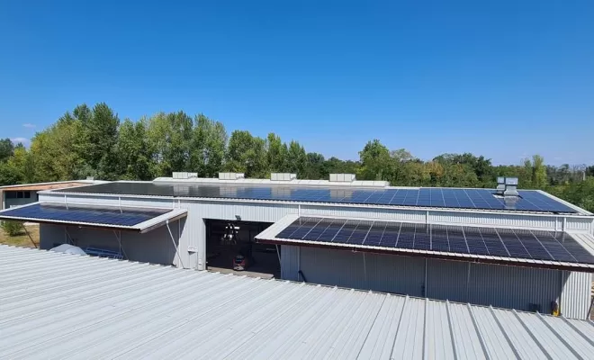 Pose de panneaux solaires, Les Landes, SLER