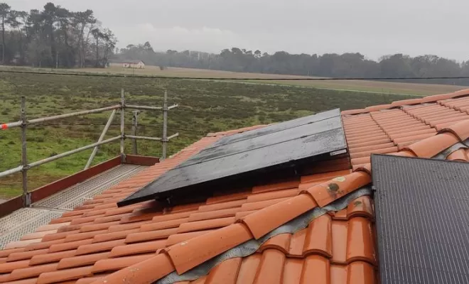 Pose de panneaux solaires, Les Landes, SLER
