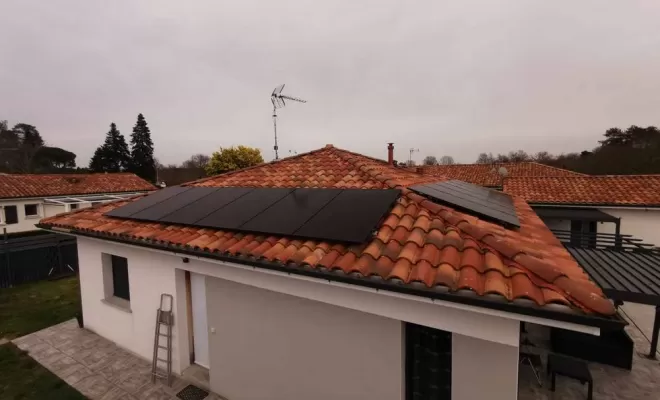 Pose de panneaux solaires, Les Landes, SLER