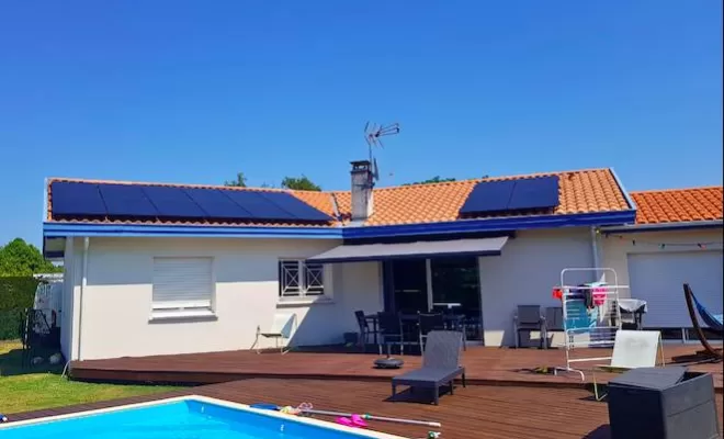 Pose de panneaux solaires, Les Landes, SLER
